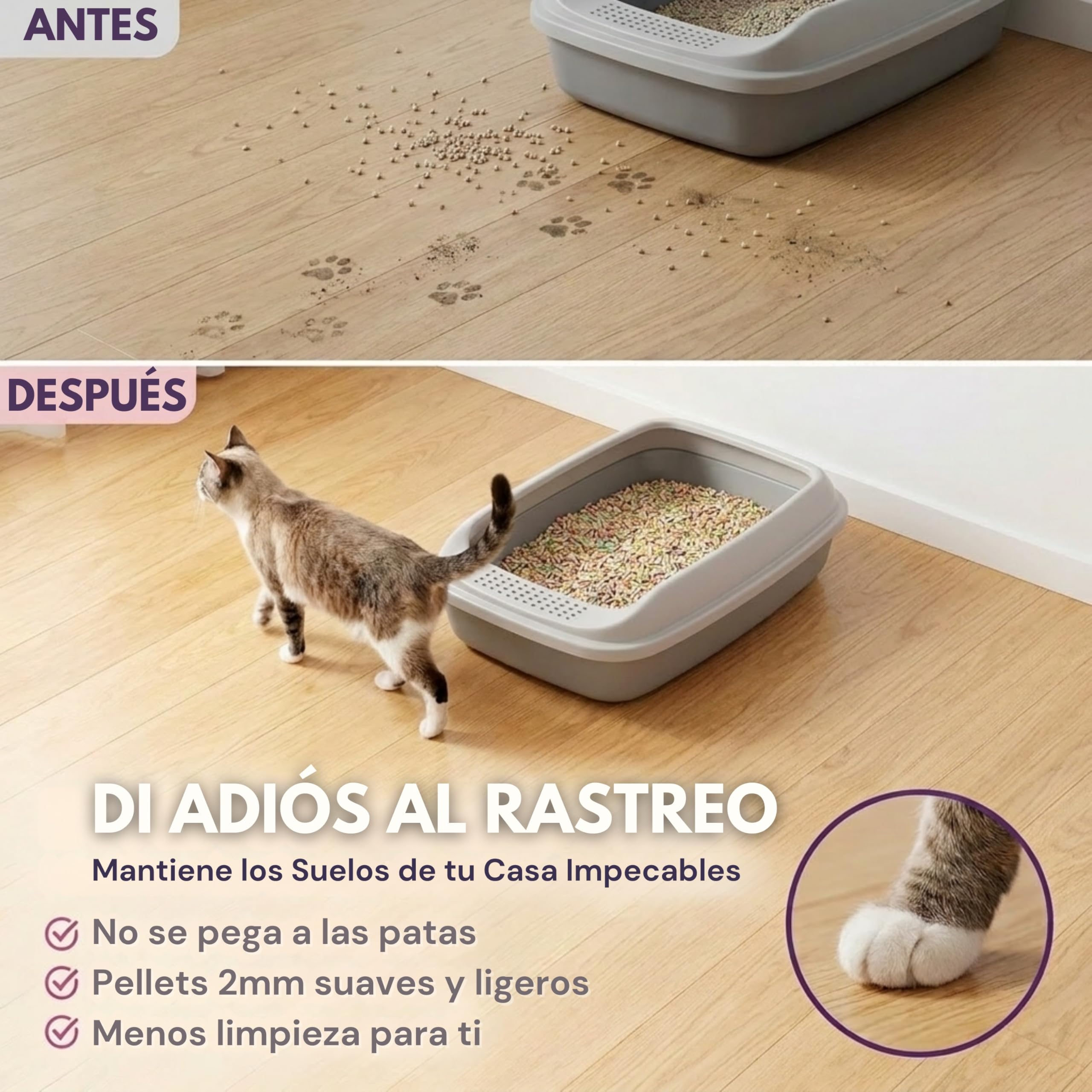 MichiCat Arena de Tofu para Gatos TofuMeow, 12 kg (4x3kg) Arena Aglomerante para Gatos Vegetal Biodegradable, Libre de Polvo, Control de Olores Avanzado, Desechable en WC, Pack Ahorro Larga Duración