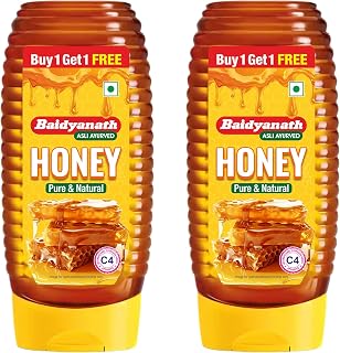 Baidyanath Squeezy Honey Pack 800g (400 gm x 2, Pack of 2) | Pure & Natural | Immunity Booster, Cough & Cold Relief | No S... Price In India