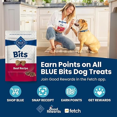 Miniatura 3 de Blue Buffalo Bits Golosinas suaves para entrenamiento para perros, hechas con ingredientes naturales y mejoradas con DHA, receta de pollo, bolsa de