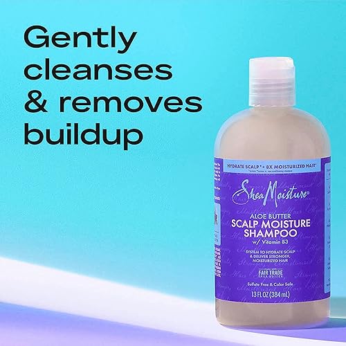 Miniatura 4 de SheaMoisture Dry Scalp Care Trio: Champú de manteca de aloe y vitamina B3 (13 onzas), acondicionador (13 onzas) y mascarilla de prelavado (4 onzas)