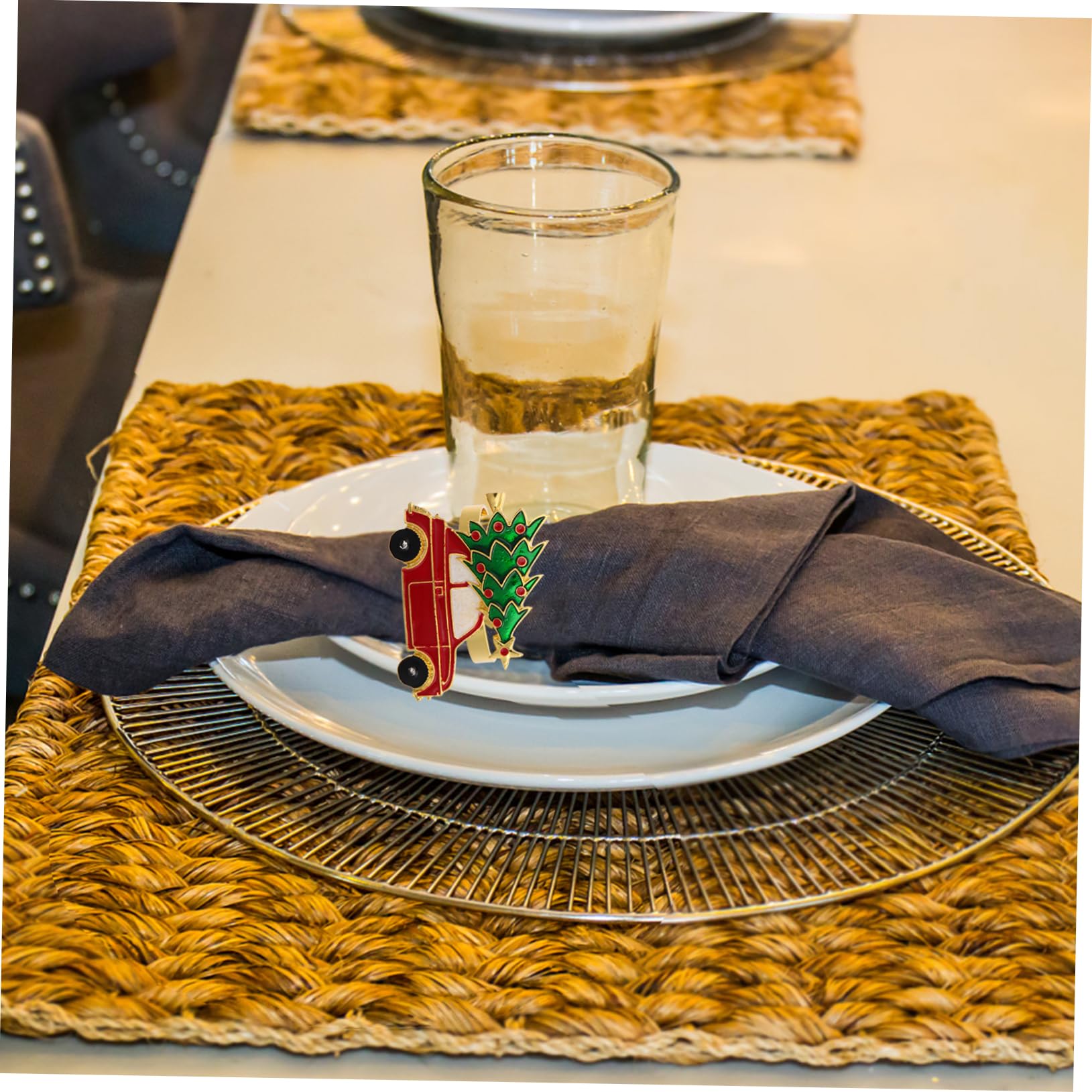 Ciieeo 3 Sätze Weihnachtsserviettenringe Weihnachtliche Tischdeko Tischdekoration Weihnachten Rentier Serviettenringe Weihnachten Serviettenring Goldene Serviettenringe 6 Stück * 3