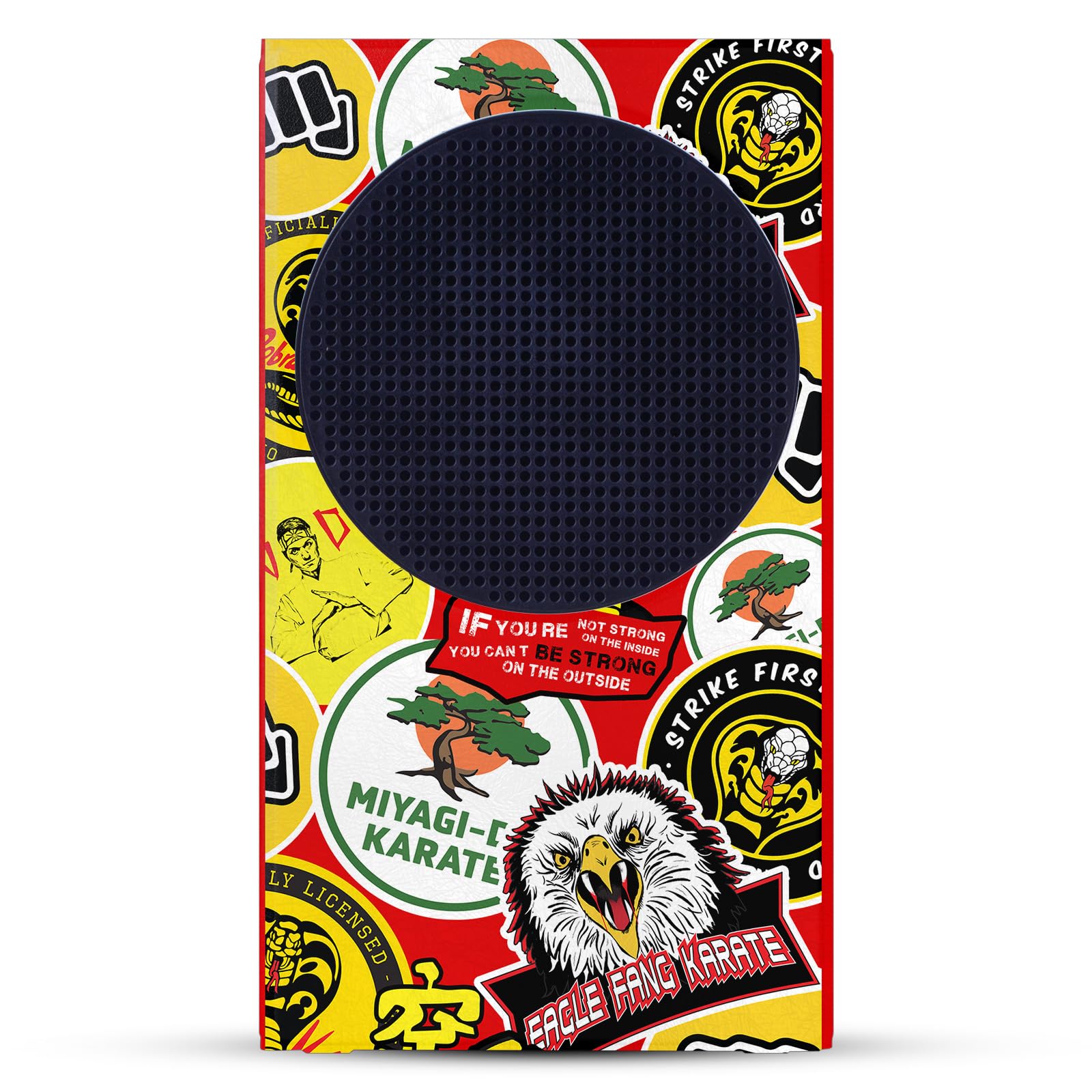 Head Case Designs Sous Licence Officielle Cobra Kai Logos mixtes Iconique Enveloppement De Console De Jeu Et Skins Pour Manette compatible avec Xbox Series S Console & Controller Bundle