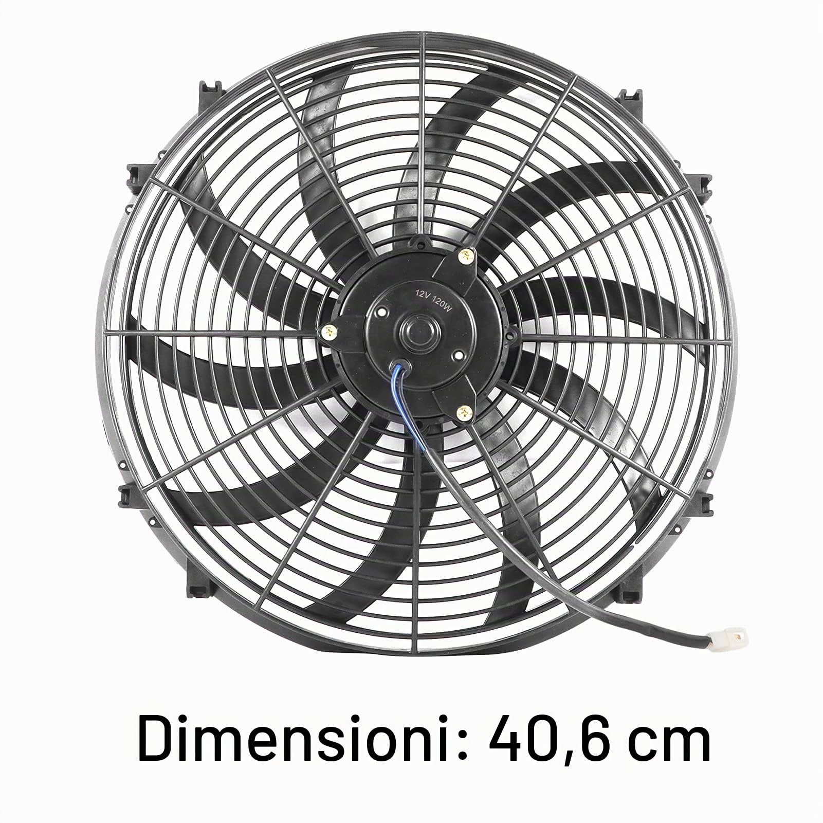 Ventola per Radiatore, Ventola di Raffreddamento per Auto 16 Pollici Ventola Elettrica Ventola Motore Ventola Elettrica Sottile Ventola Aggiuntiva con Kit di Montaggio per