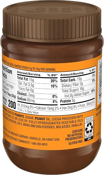 Jiff Chocolate Peanut Butter, 15oz