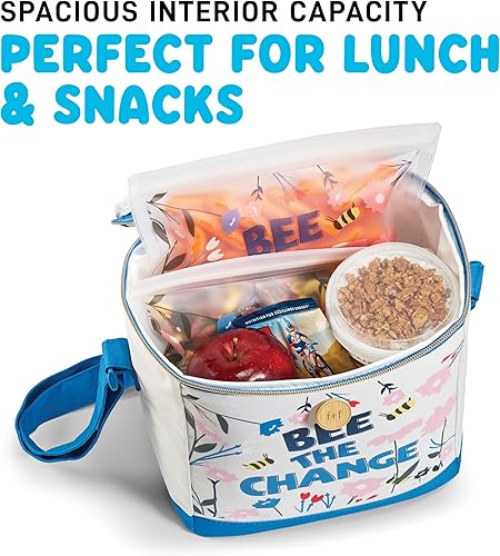 Miniatura 3 de Fit & Fresh Lonchera aislada ecológica, bolsa de almuerzo, lonchera para niñas, lonchera para niños, loncheras