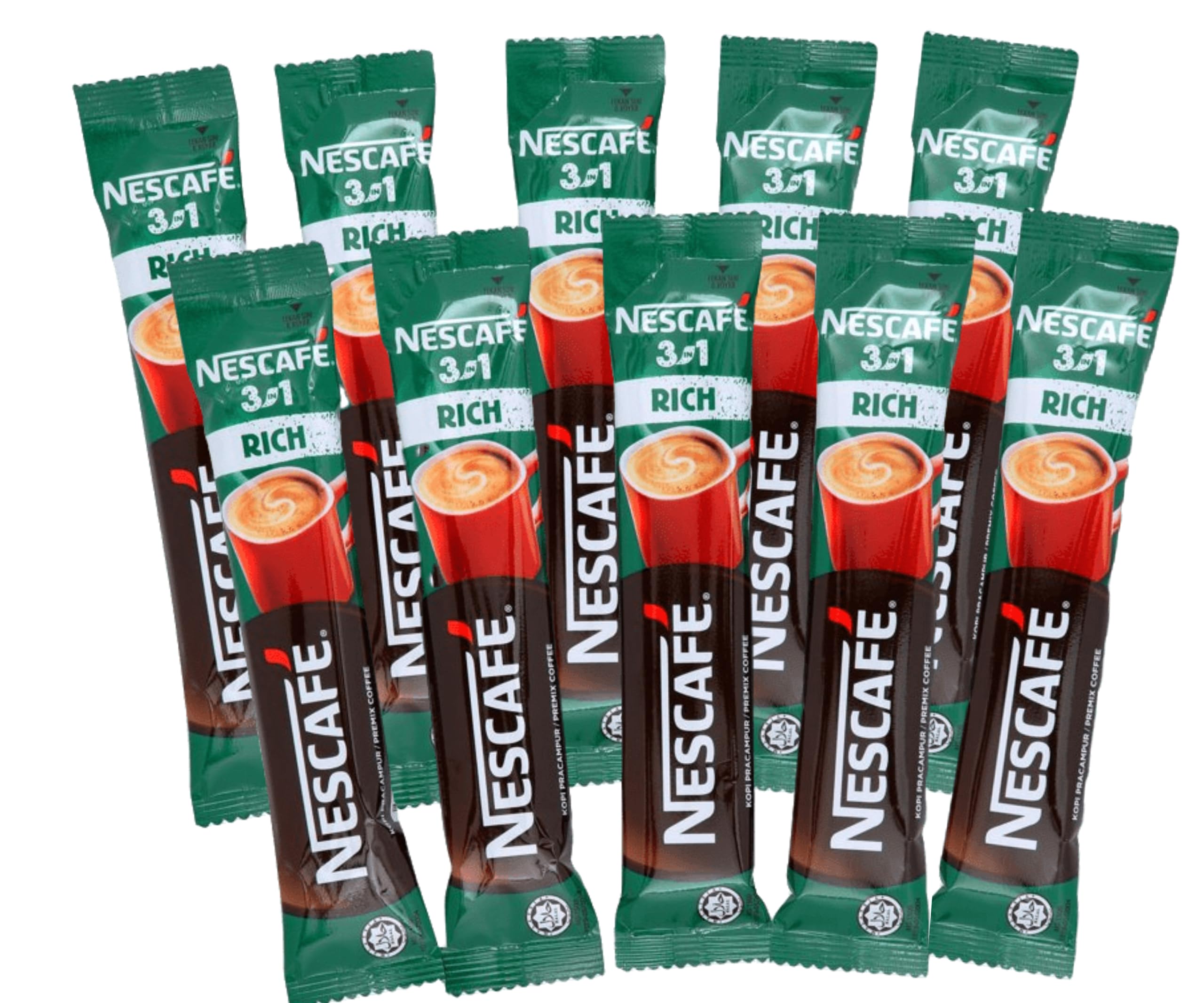 Nescafe 3In1 Rich Stronger Taste Than Original Premix Coffee Serve In Cold Or Hot 10 Sticks 18 Grams Each (Imported) - Bag (B0CGJCPFYK) Amazon Price History, Amazon Price Tracker