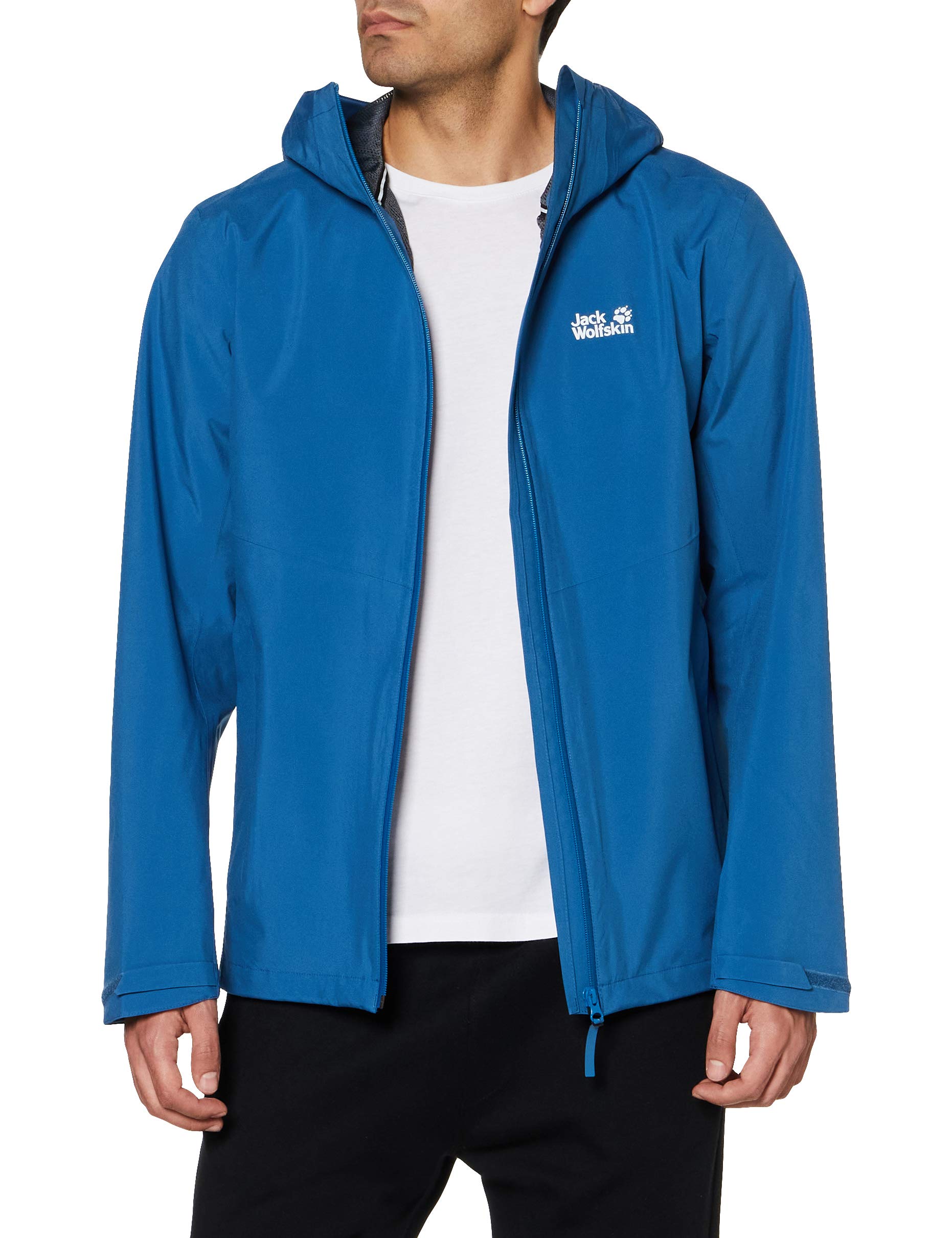 Jack Wolfskin Men's Jwp Hardshell Jacket, Indigo Blue, M