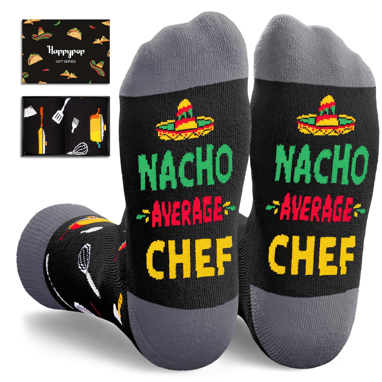 HAPPYPOP Gifts for Coach Artist Police - Firefighter Chef Manager Lawyer Gifts, Socks for Men Women