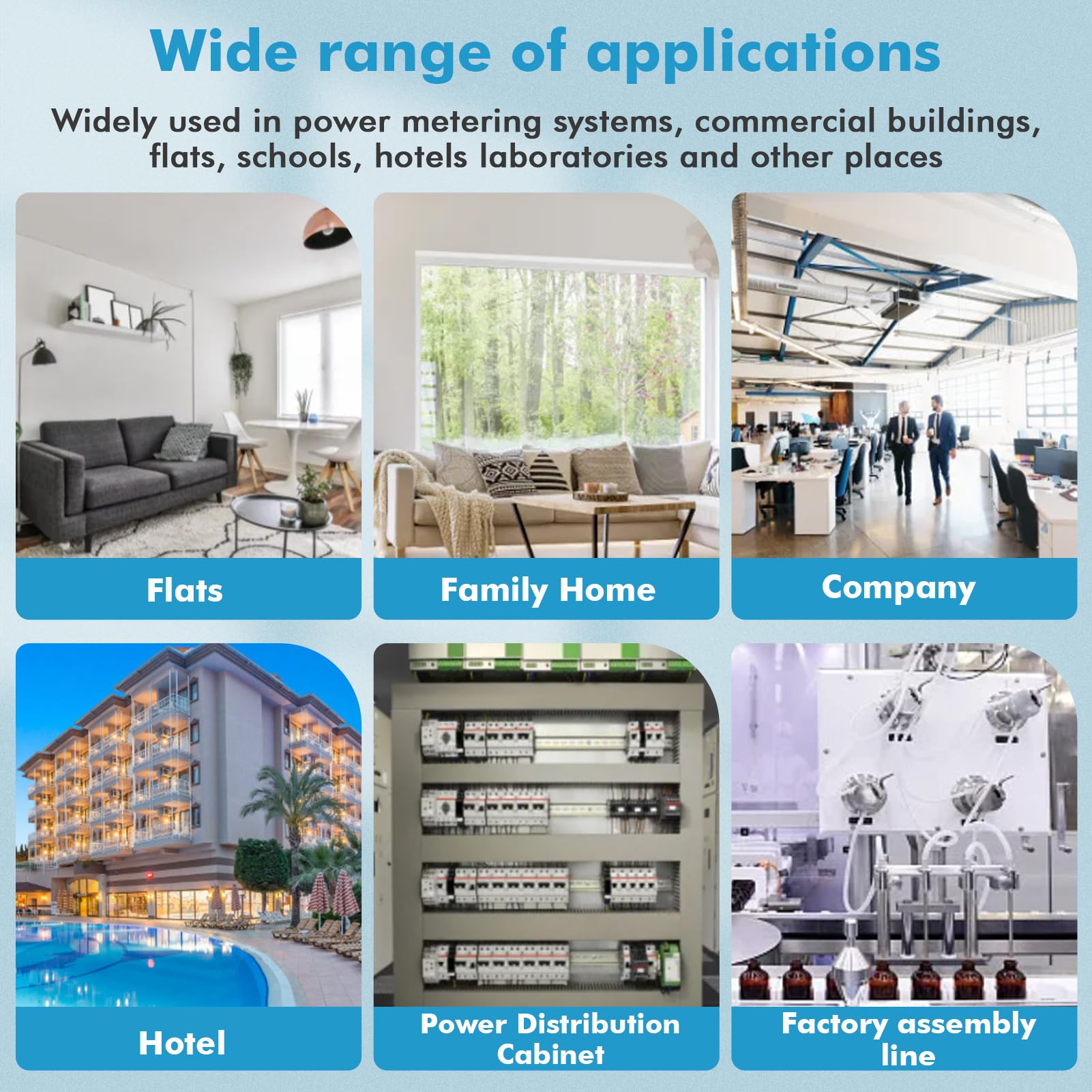 Medidor de consumo electrico trifasico contador electrico 80A 220V trifasico cuatro hilos contador con protección contra apagón/sobretemperatura/bajo voltaje/sobrecorriente/sobrepotencia, etc.
