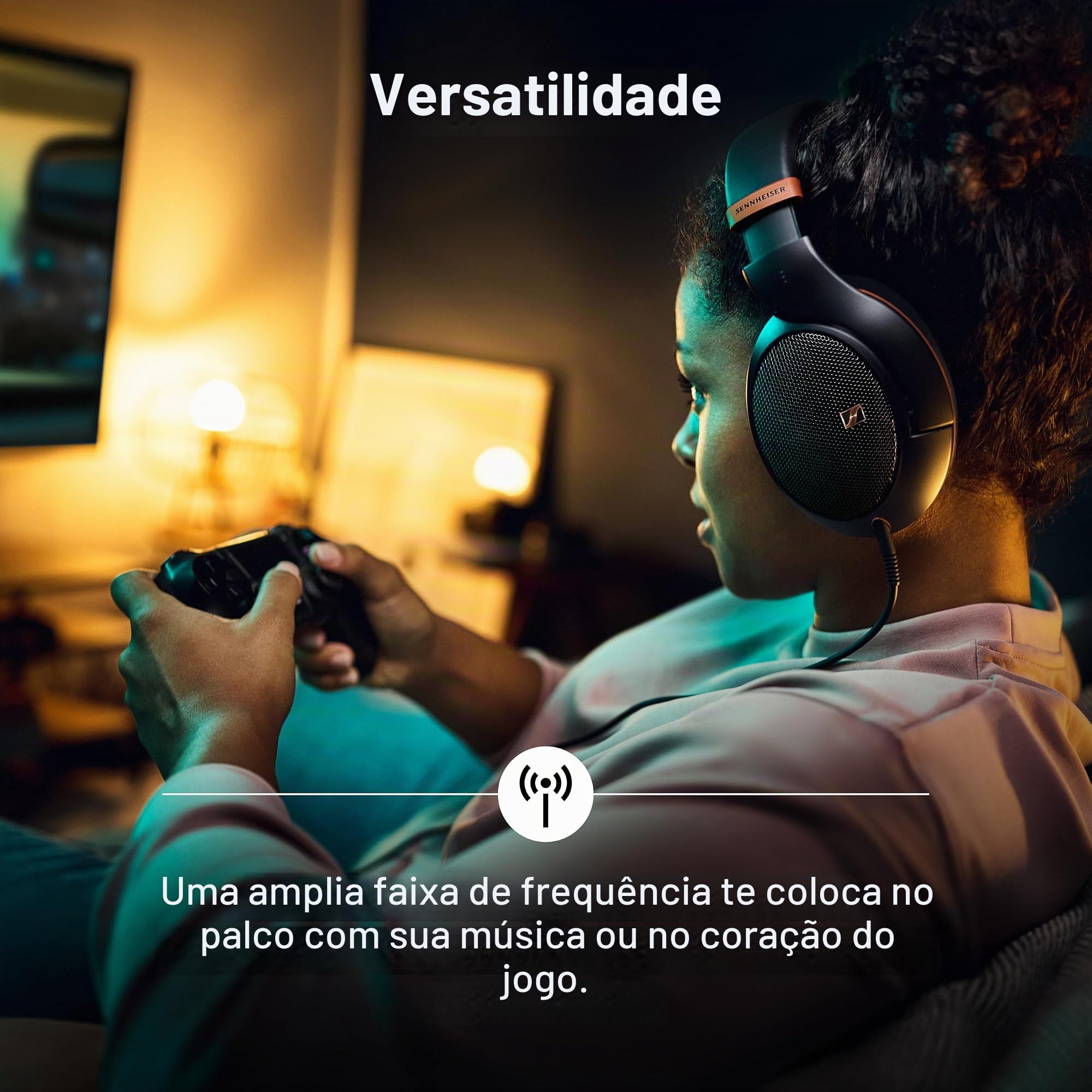 Sennheiser HD 505 – Fones de ouvido over-ear com fio, som