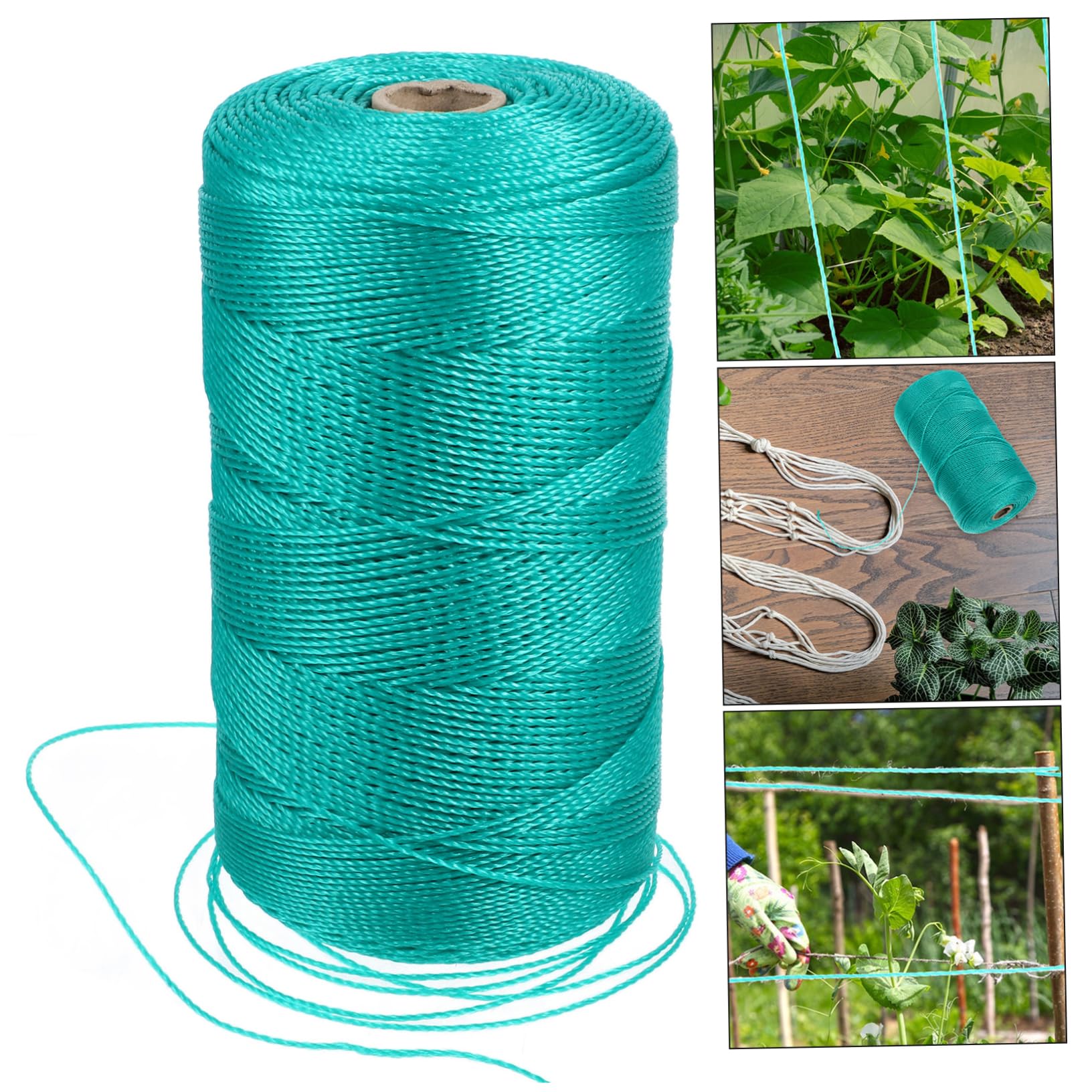HANABASS Corda per Piante da Giardino in Pe, Verde, Resistente All’usura alla Rottura, per Arrampicata e Legatura