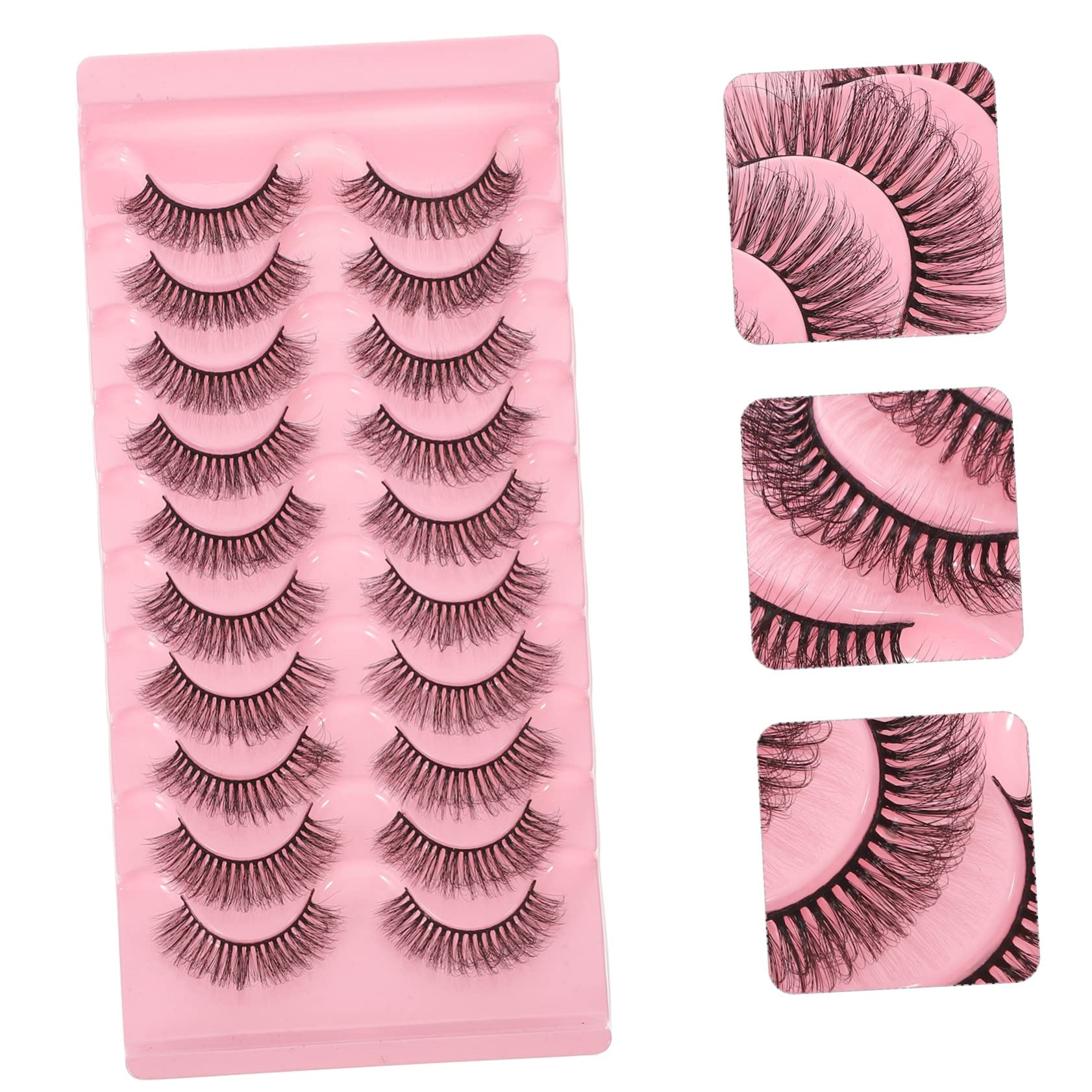 Beavorty 40pares Pestañas Postizas De Extensiones Curly Esponjoso Para Maquillaje Noche
