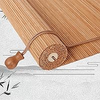 Vista 1 de Persianas de bambú de bambú para exteriores, persianas enrollables de bambú para ventanas, persianas de bambú para patio, sin cordones para porche