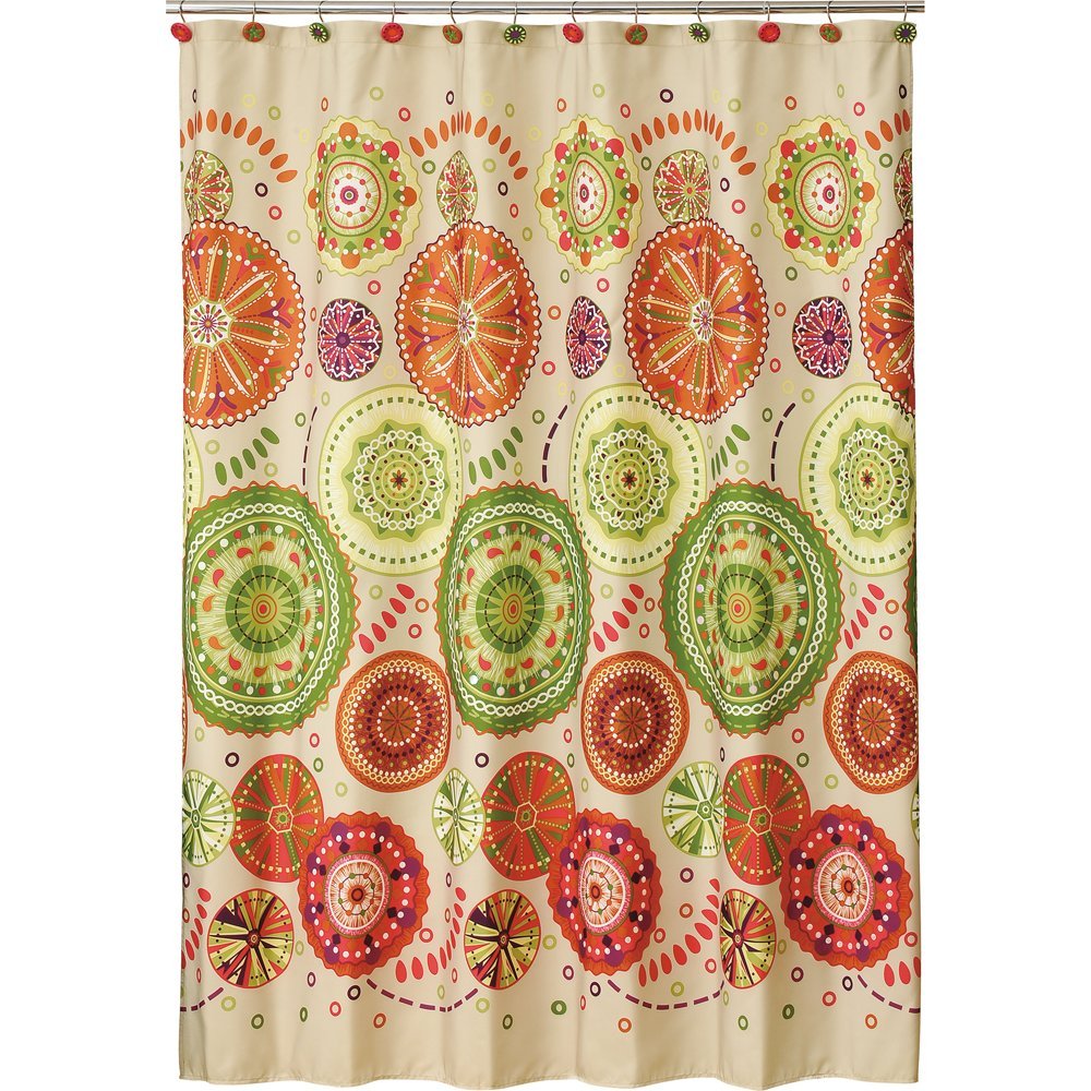 Allure Home Creations Festiva Poly Duck Printed Shower Curtain
