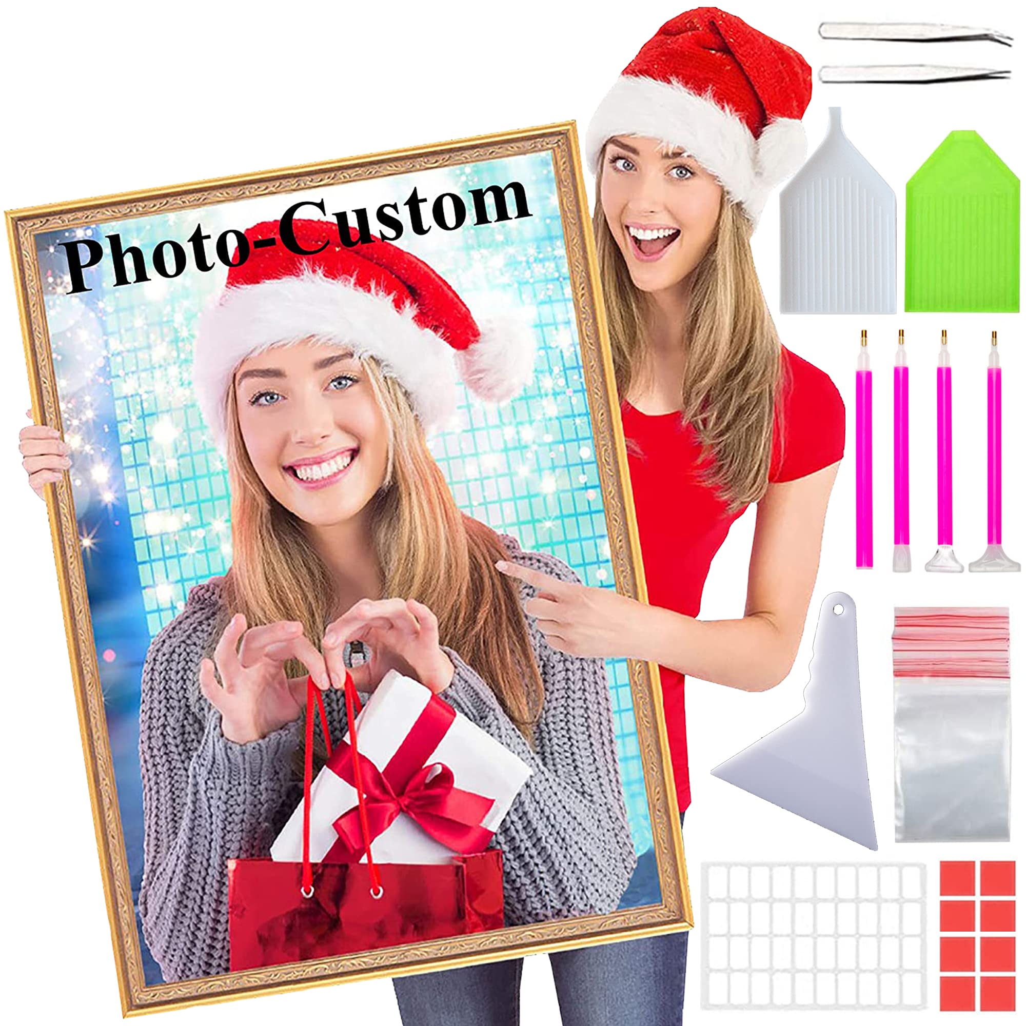 Kit peinture diamant 5D SHUIBIAN personnalisé 50x60 cm pour broderie strass