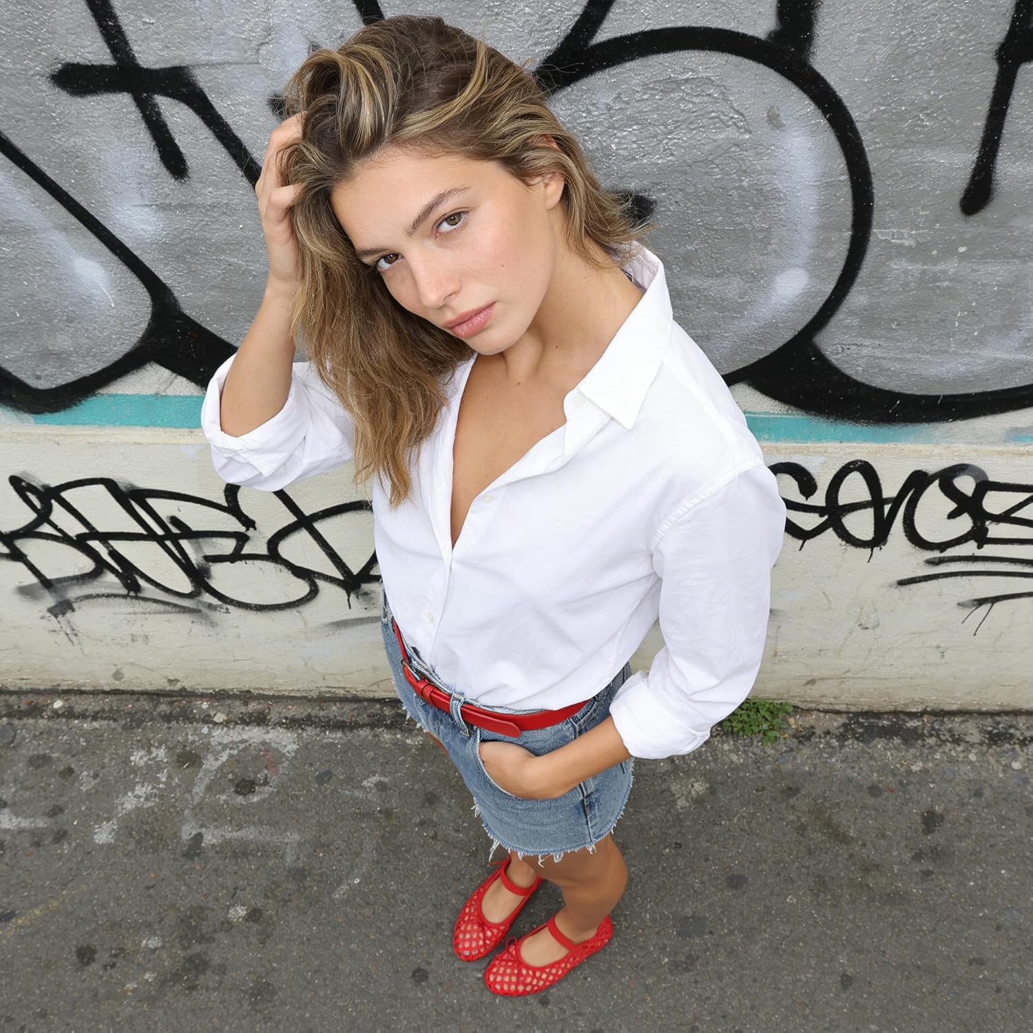 AMINUGAL Womens Woven Ballet Flat Shoes Round Toe Mary Janes Flats Elastic Band Dressy Comfortable Ballerina Flats for Women