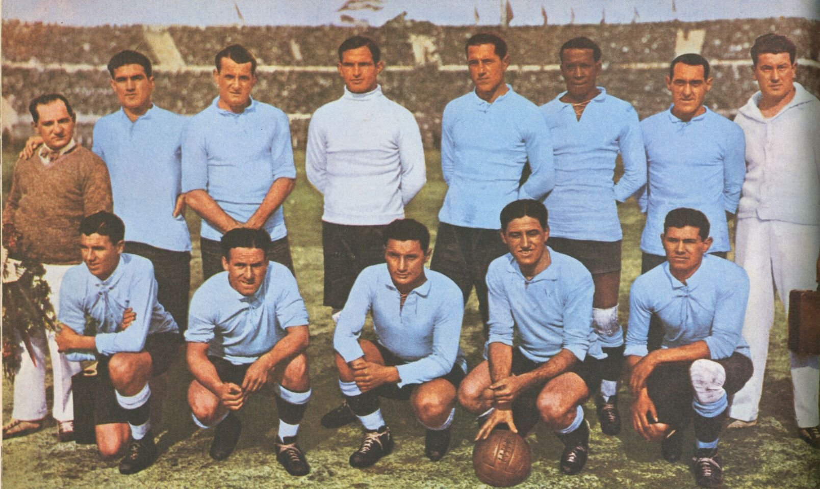 Balon Oficial Futbol del Mundial DE Uruguay 1930. Modelo T-Shape.