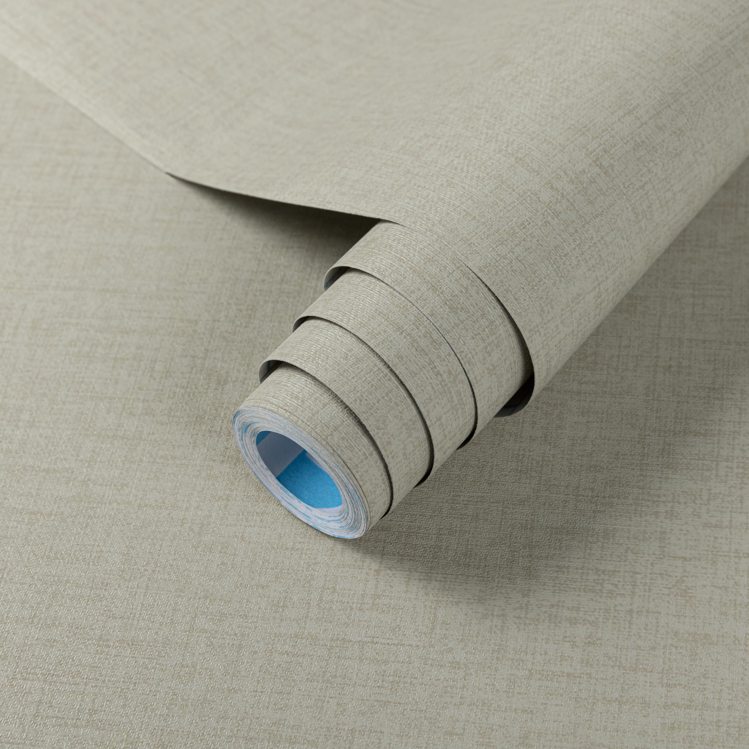 practicalWs Cream Contact Paper 17.7 inch x 118 inch Grasscloth Texture Peel and Stick Wallpaper Removable Renter Friendly Wallpaper for Locker, Cabinets, Countertop, Wall Decor and Renovation