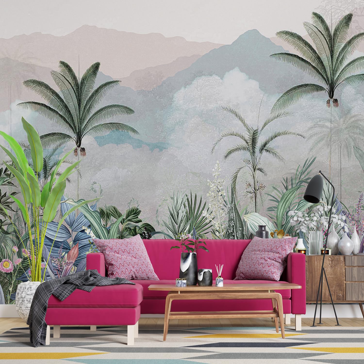 PAPER PLANE DESIGN Exquisite Tropical Leaves and Nature Wall Mural Wallpaper. Full Wall Coverage. (Ds-22) (8 X 10 FEET, Non Woven Prime - Non Adhesive) (B0DG4QSFD3) Amazon Price History, Amazon Price Tracker