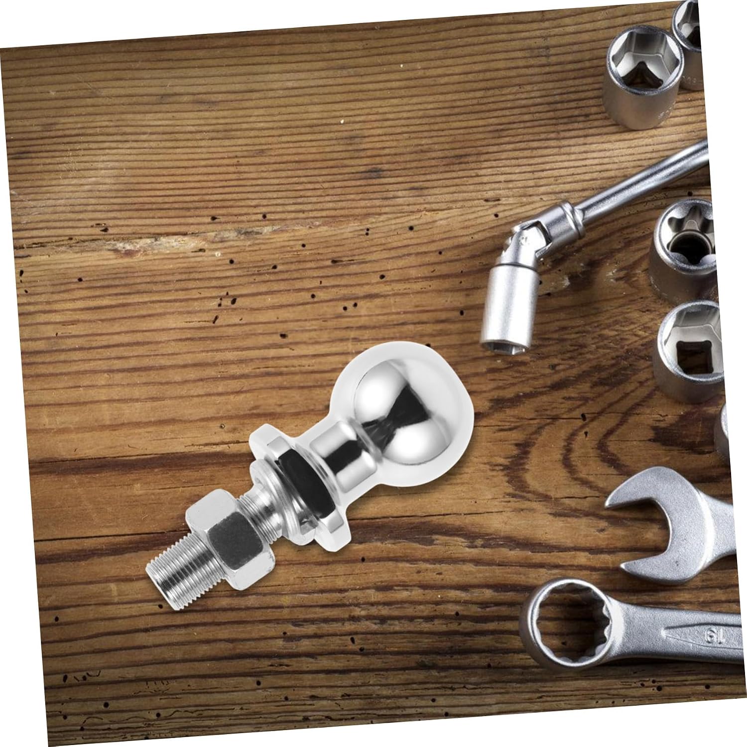 Chrome Steel Tow Hitch Ball 1-7/8 Inch 2000 Lbs Silver