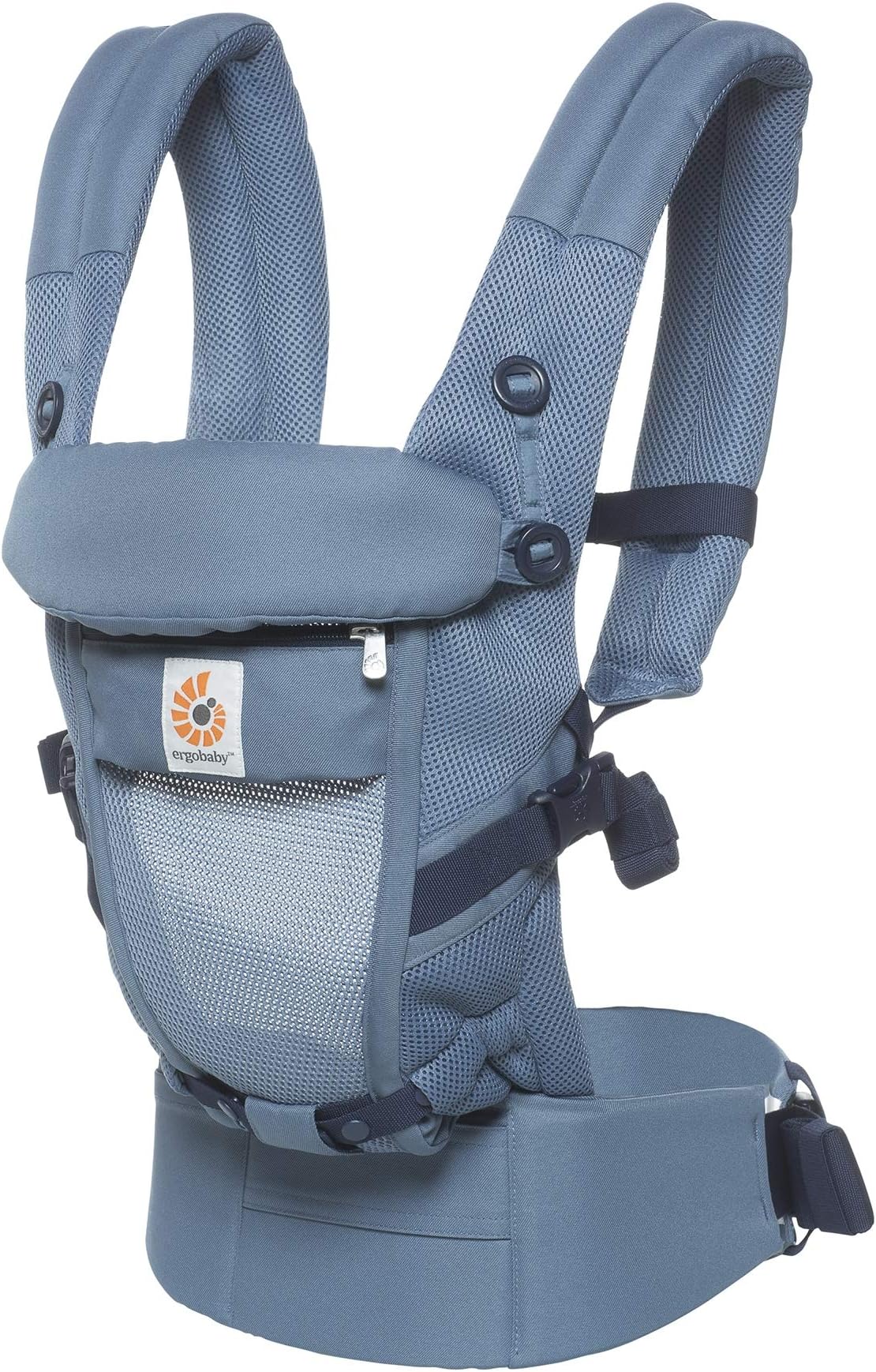 Ergobaby Baby Carrier for Newborn to Toddler up to 20kg, Cool Air Oxford Blue Adapt 3-Position Ergonomic Child Carrier