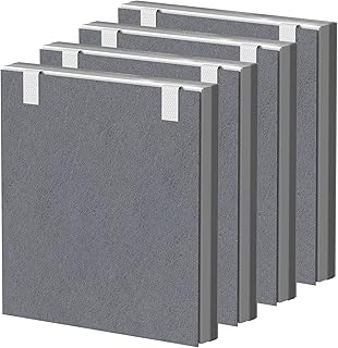4 Set Vital 100 True HEPA Replacement Filter Compatible with LEVOIT Vital 100 Air Puri-fier, 3-in-1 HEPA Filter and High-Efficiency Activated Carbon Filter Set, Vital 100-RF