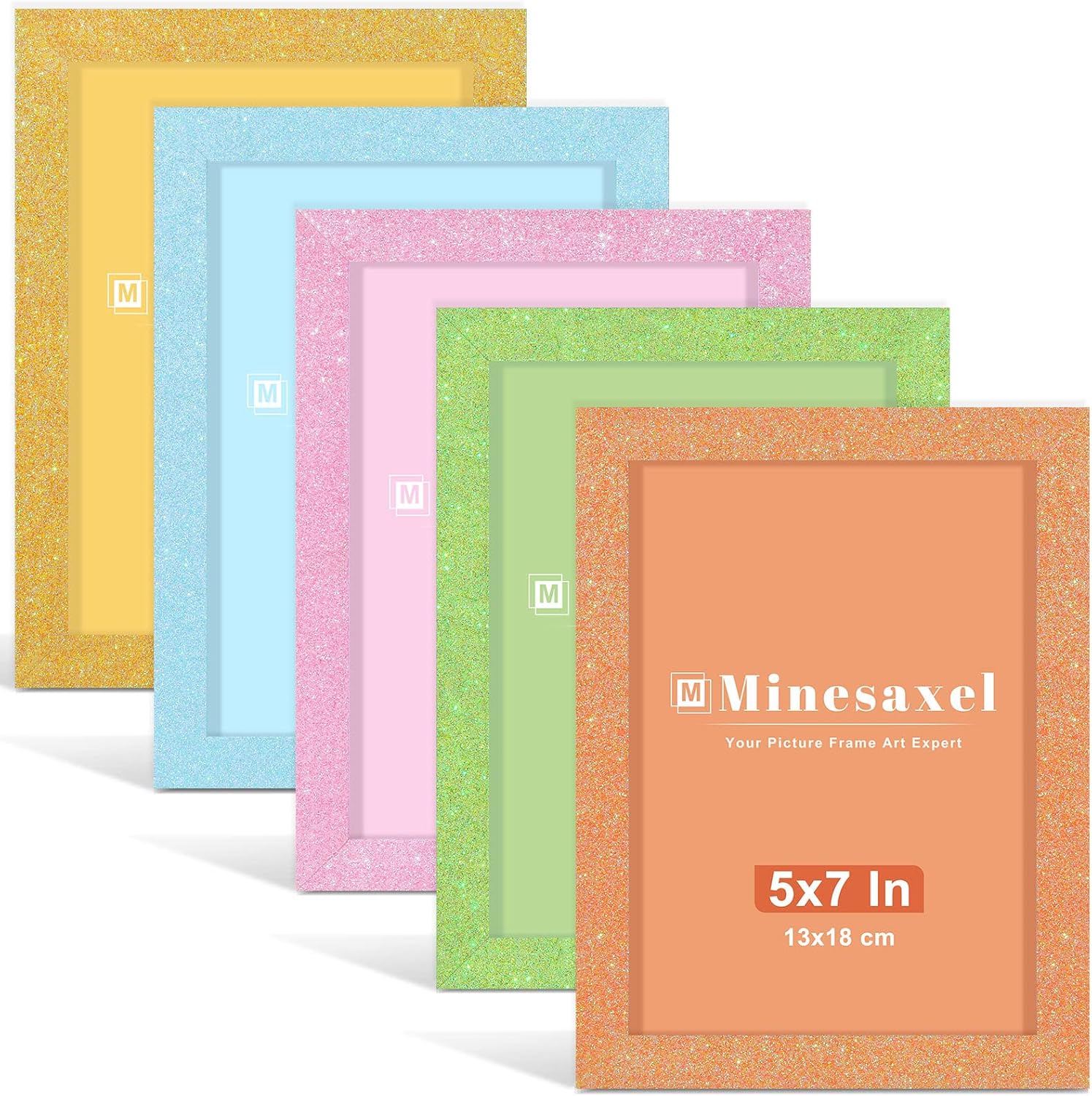 Minesaxel 5x7 Picture Frame Set of 5, Wall Gallery 5 x 7