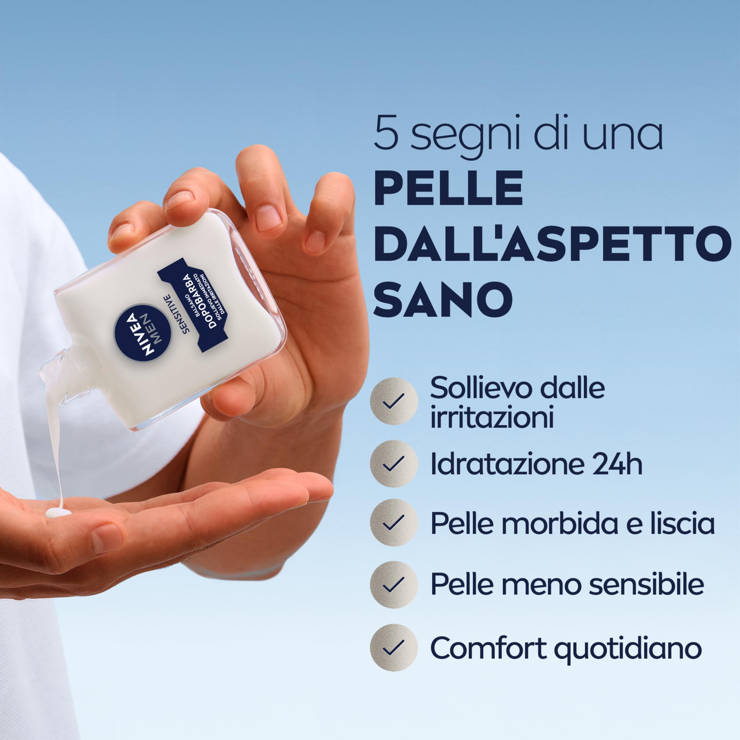 NIVEA MEN Sensitive Kit Cofanetto Regalo Uomo, Set regalo con Schiuma da Barba 200 ml, Balsamo Dopobarba 100 ml, Deodorante uomo Black & White 50 ml e Travel Bag omaggio inclusa