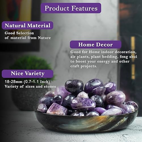 Miniatura 4 de BEZAVO Juego de 13 piezas de piedras pulidas y cristales a granel para chakras, reiki, piedras pulidas, piedras preciosas y cristales para regalo,