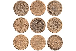 Soleebee Cork Coasters for Drinks