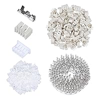 Vista 100 de CQRobot JST EL 4.5 mm de paso 2 pines conector electrónico IC macho, enchufes hembra carcasa y kit de terminales de crimpado en T macho/hembra. 50