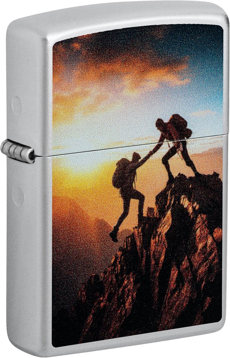 Zippo Windproof Lighter, Jumping Fish, High Polish Blue, Colour Image, Refillable, Reusable, Windproof Design, Gift Box, Made in USA