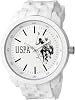 U.S. Polo Assn. Sport Men's USP9035 Analog Display Analog Quartz White Watch, White, Quartz Movement
