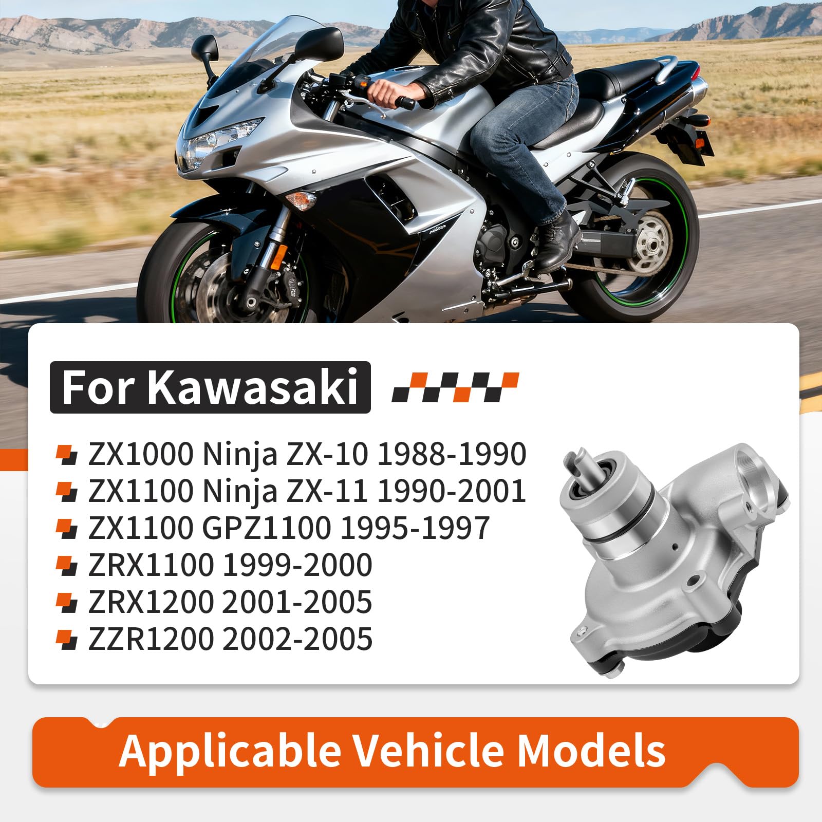 Amazon.com: Water Pump Assembly For Kawasaki ZX1000 ZX1100 ZRX1100