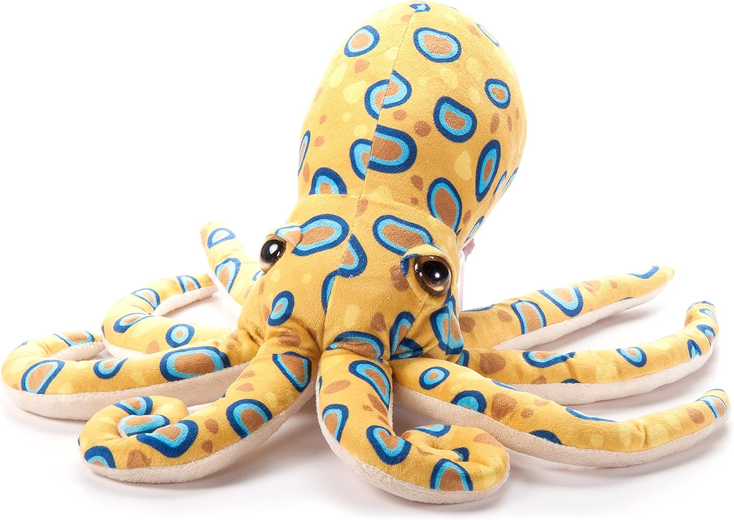 The Petting Zoo Blue Ring Octopus Stuffed Animal Plushie, Gifts for Kids, Wild Onez Sealife Animals, Octopus Plush Toy 14 inches