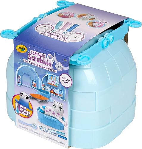 Miniatura 3 de Scribble Scrubbie Pets Arctic Igloo, Color Change Pets & Storage Case, Gift for Girls & Boys