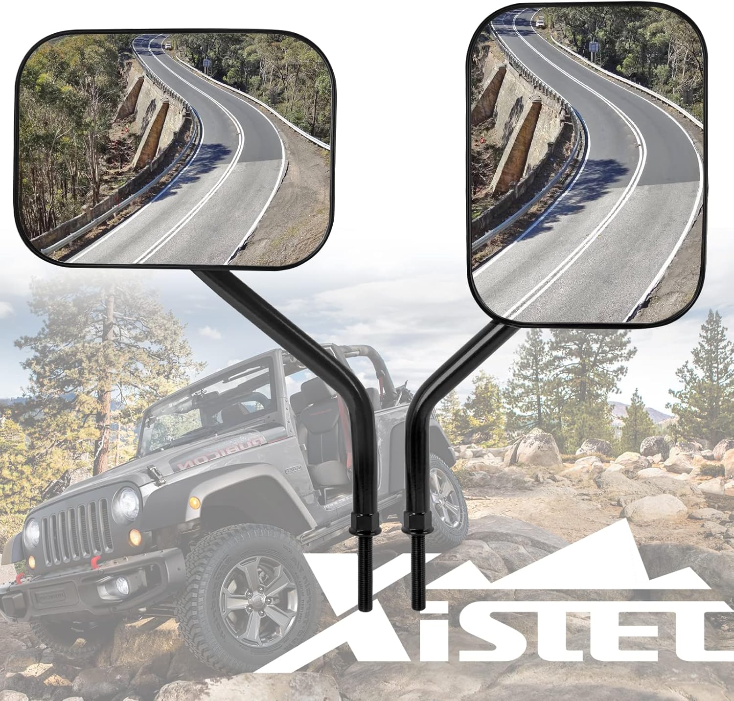 Xislet Door Off Mirror Replacement for Jeep Wrangler TJ JK