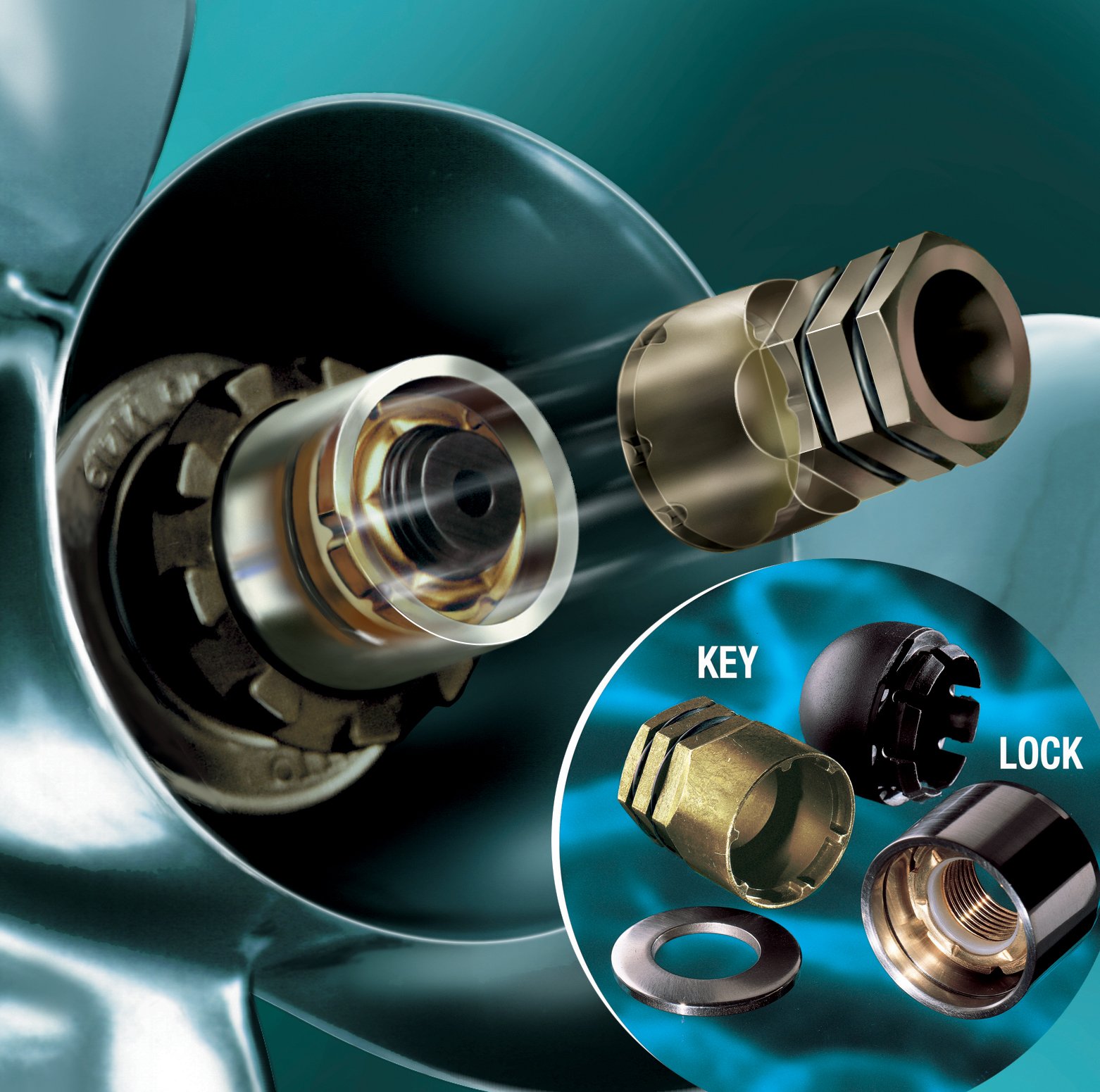 Amazon.com: McGard 74057 Marine Propeller Lock Set (M22 x 2.0