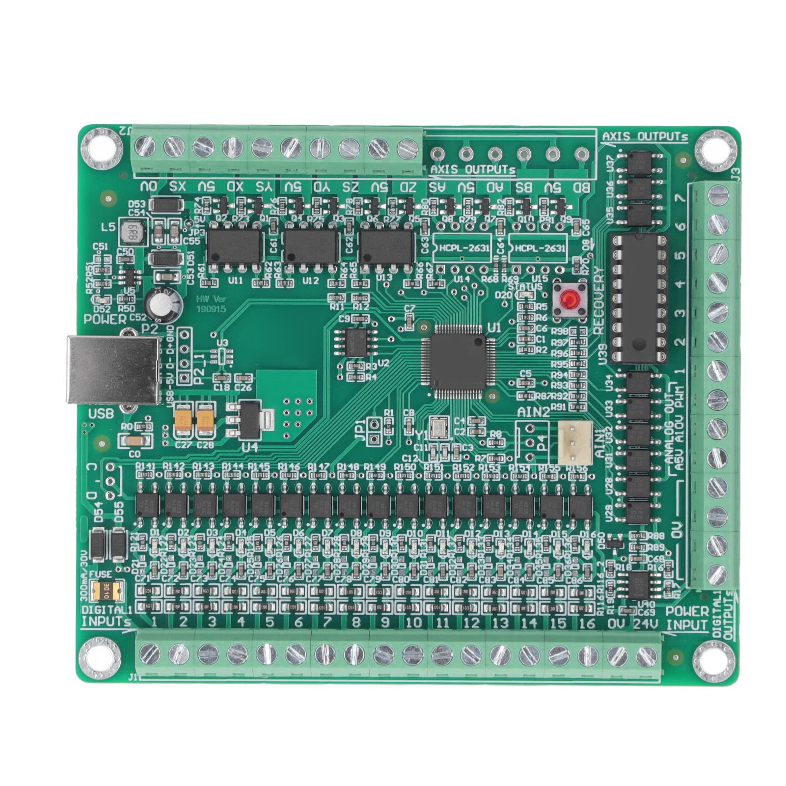 FTVOGUE 3-osiowa Karta Kontrolera Ruchu USB DC12 do 24V 500KHz Kontroler