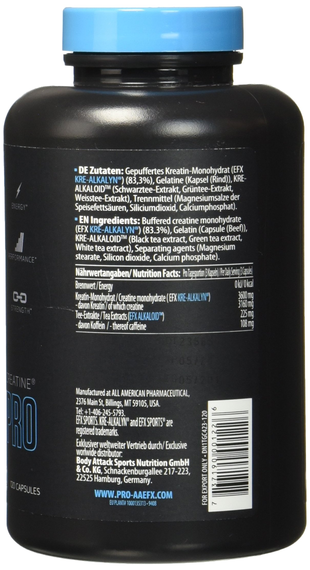 EFX Kre-Alkalyn Pro - 120 Kapseln