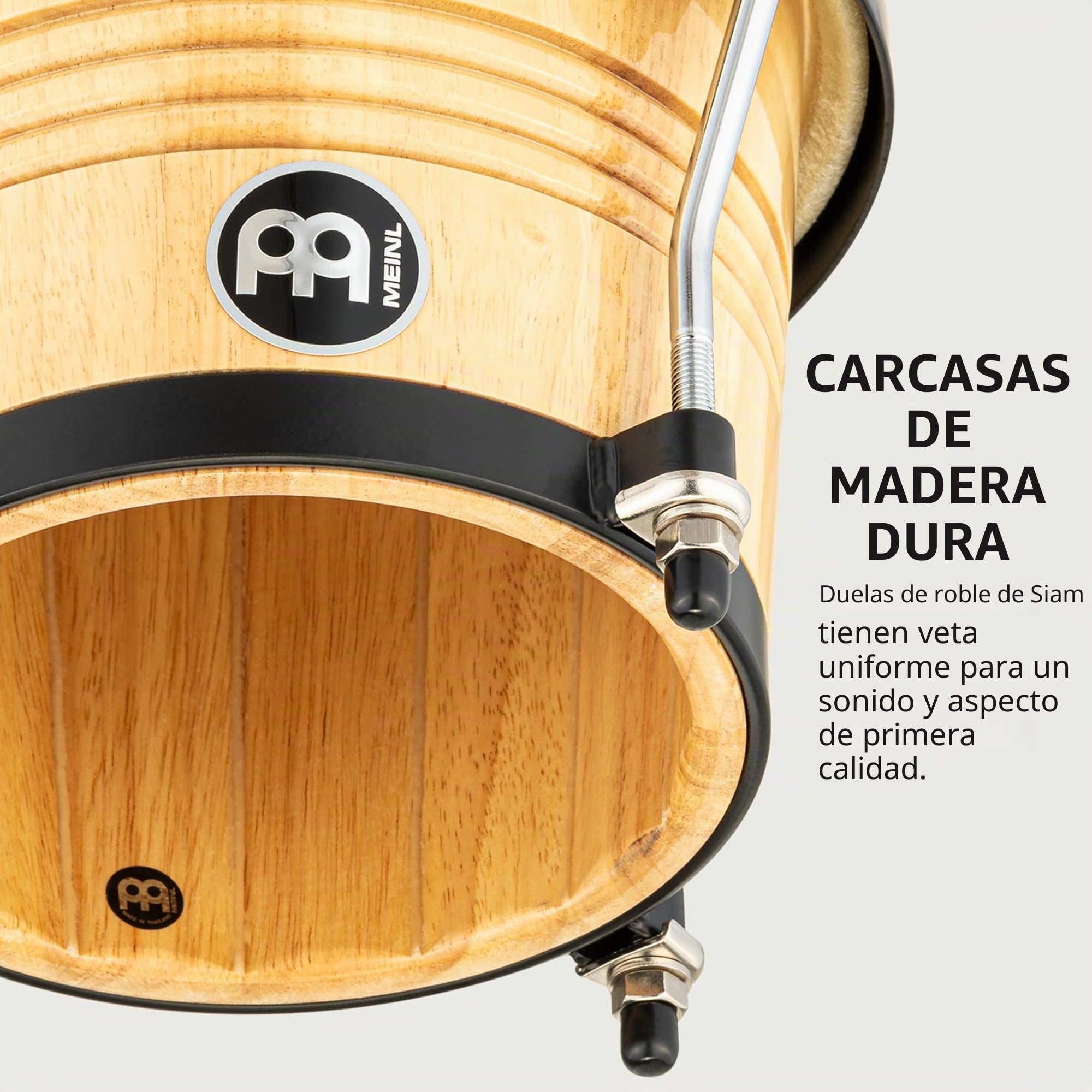 Meinl Percussion FWB190NT Series Free Ride Marathon juego de Bongo de madera