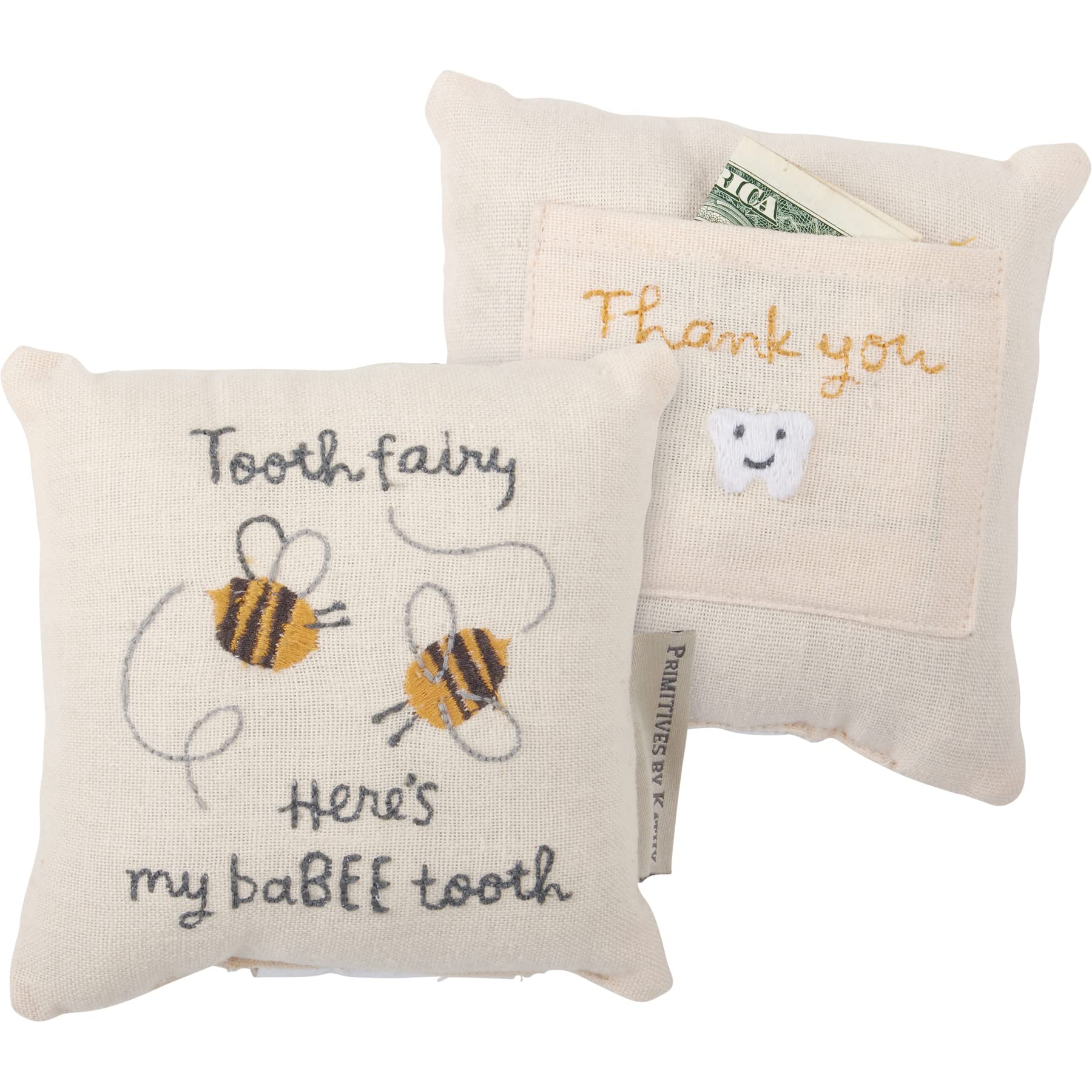 Oreiller décoratif poche tissu mini coussin blanc pour message et secret