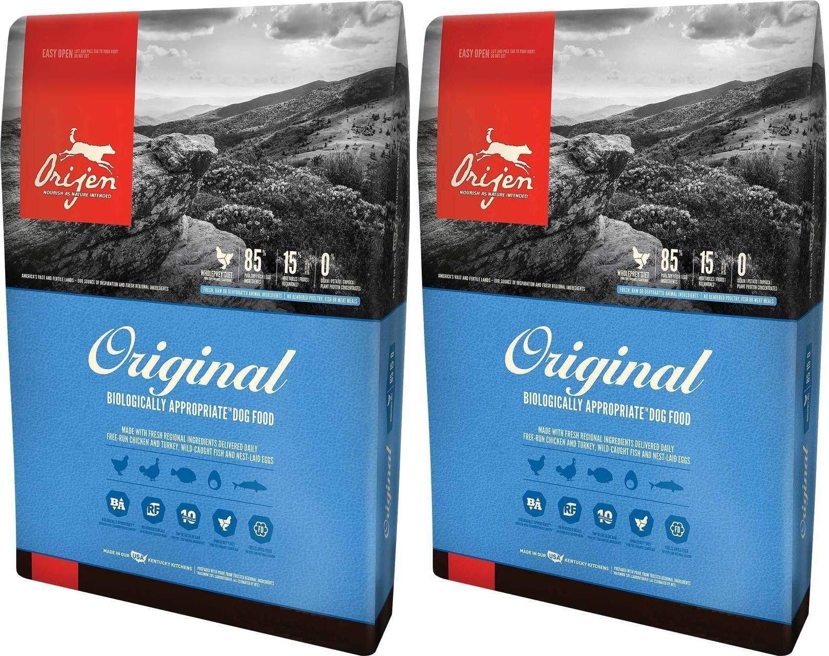 (2 Pack) Orijen Original Dry Dog Food, 4.5 lb Per Bag
