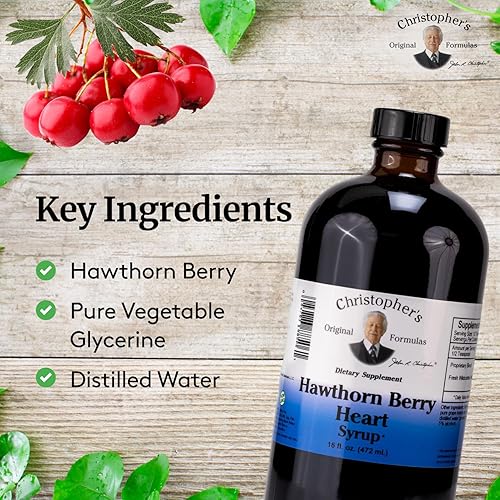 Miniatura 3 de Christopher's Original Formulas Hawthorn Berry Heart Syrup - 16 fl oz  Natural Herbal Blend for General Wellness