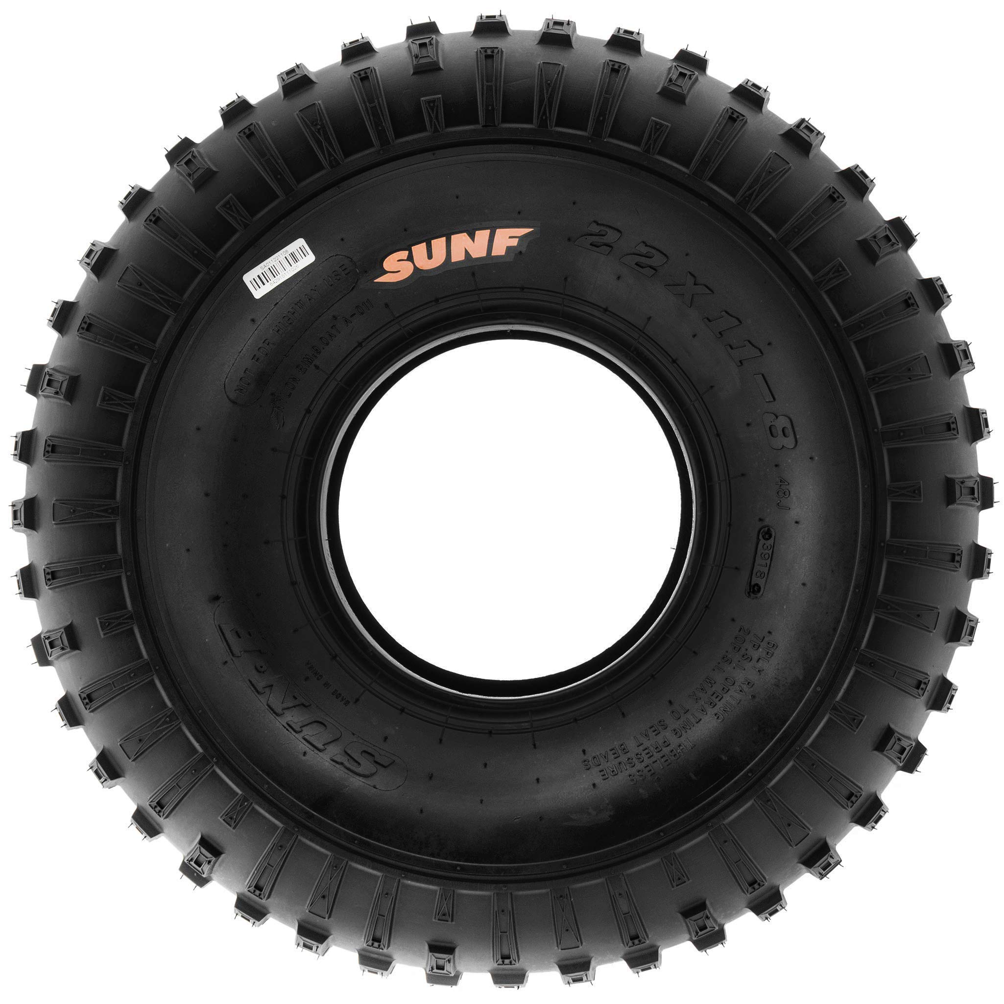 SunF A011 16x8-7 16x8x7 ATV UTV Reifen All-Terrain Reifen 6PR TL 20F E4 Pfad Rasenmäher Ersatzreifen, Satz von 2 Stück