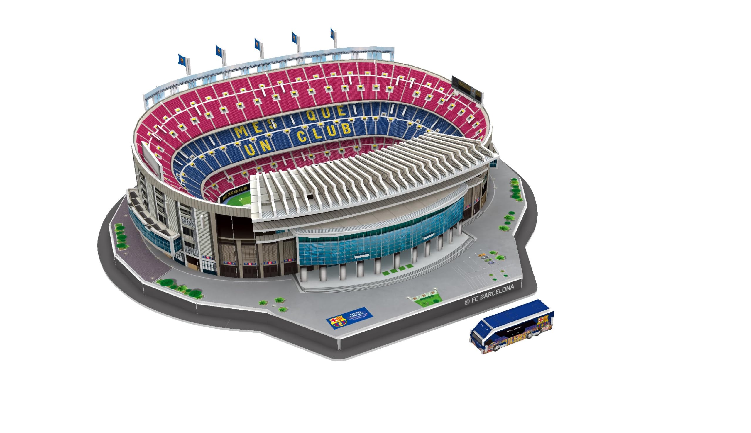 3D Puzzle Soccer Stadium Design Barcelona Edition
