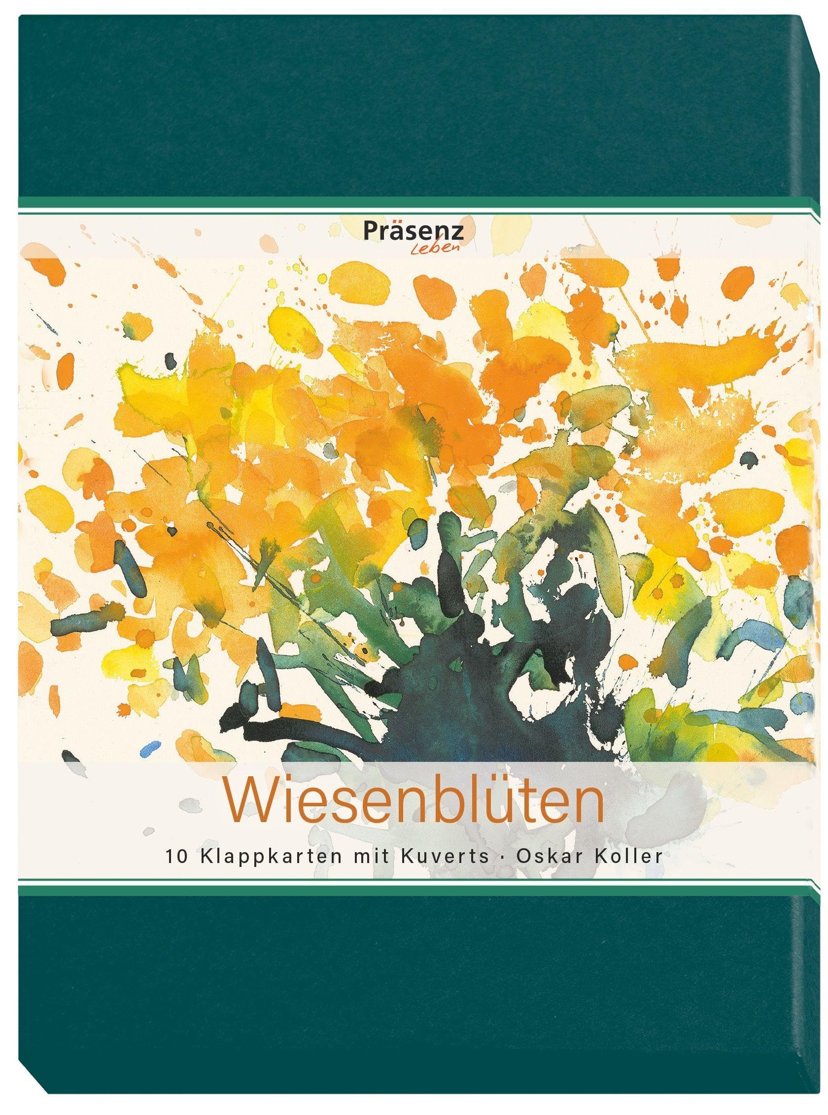 Wiesenblüten: 10 Faltkarten mit Umschlägen von Oskar Koller