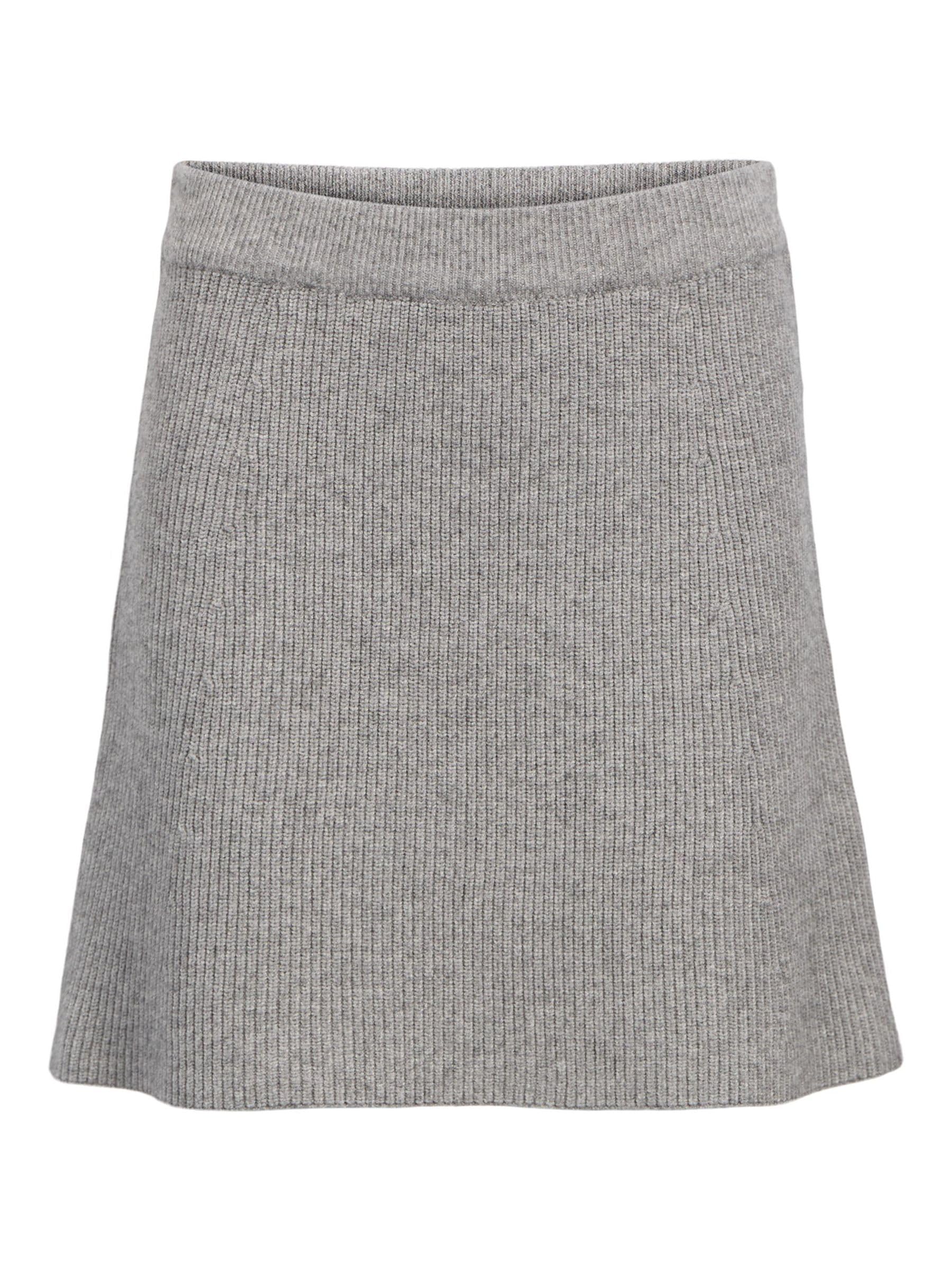 Jupe courte en tricot Objviola aux finitions soignées de la marque - 7