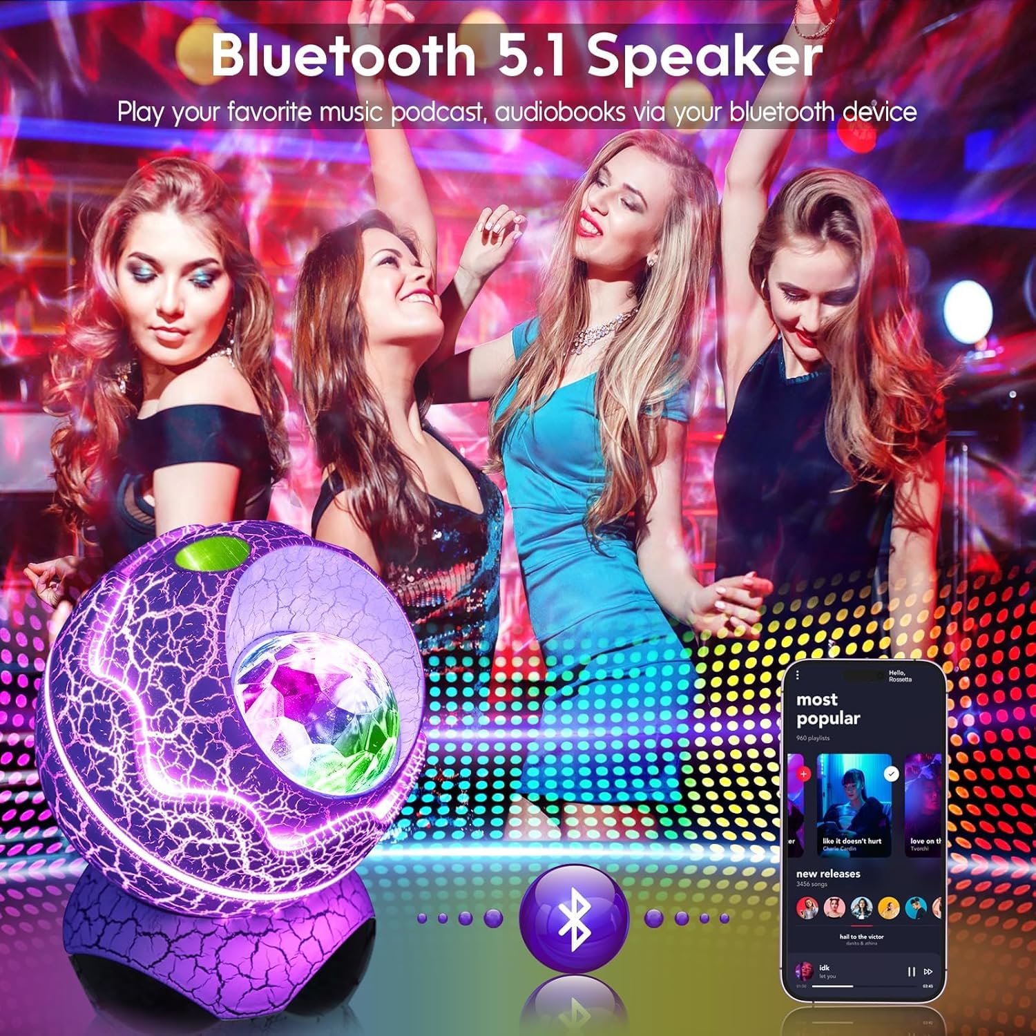 Galaxy Projector Star Night Light 15 Colors+ 19 Sleep Aids for White Noise Bluetooth Remote Speakers Projector for Bedroom Lights for Bedroom Teenage Boy Gifts Girl Mood Lights - Image 4