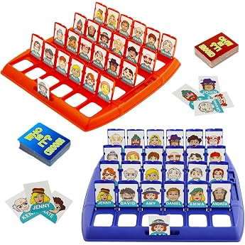 Who Is It Funny Guessing Game Board Game Who Is It Game Family Guess Game Guess Who Whats Their Name Board Game for Families Parents Children Party